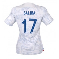 Frankrike William Saliba #17 Bortatröja Dam VM 2022 Korta ärmar